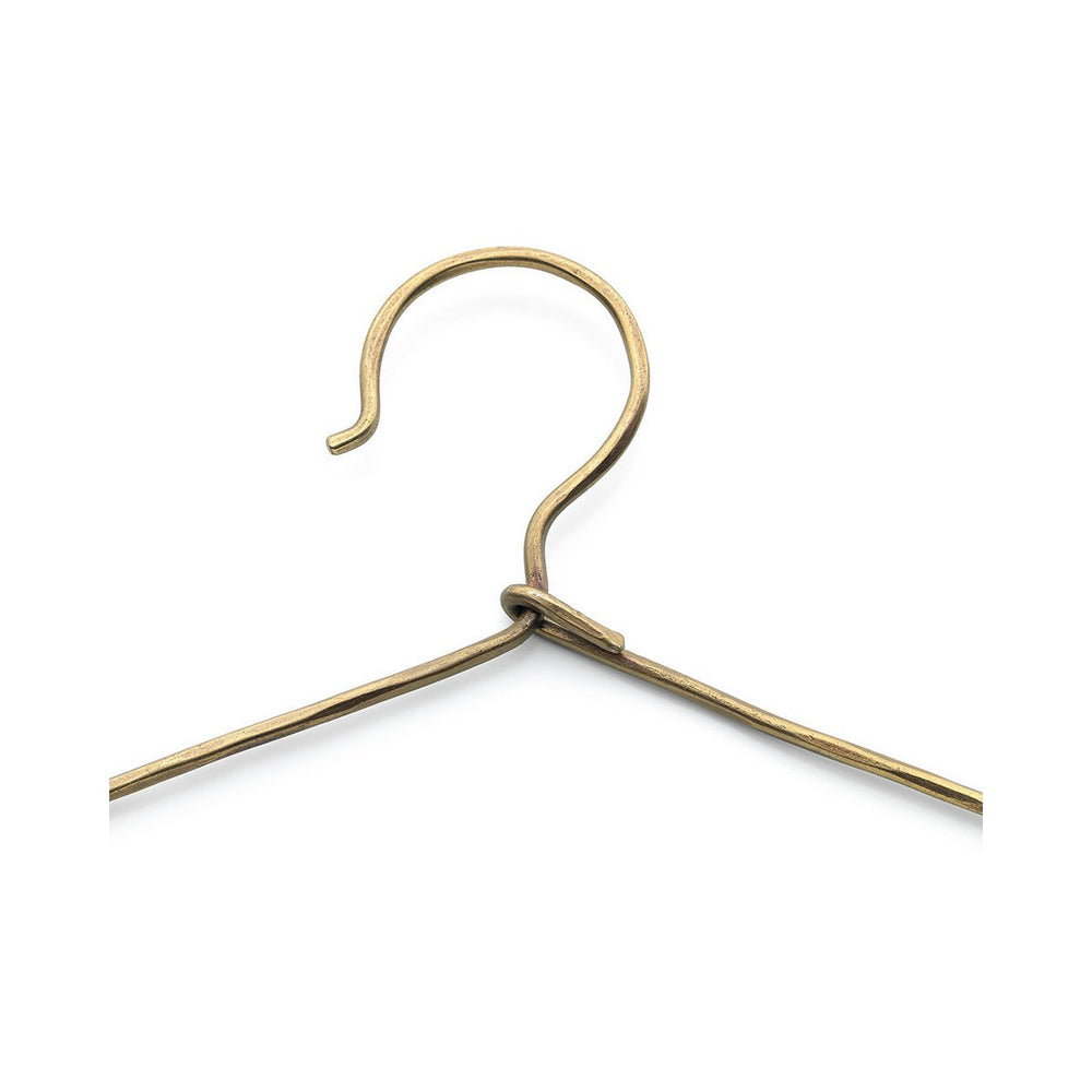Gold brass clothes hanger
