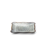 Grey ceramic square plate