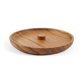 Natural teak wood incense holder