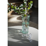 Blue recycled glass vase