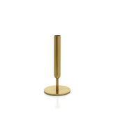 Gold candle holder on a white background