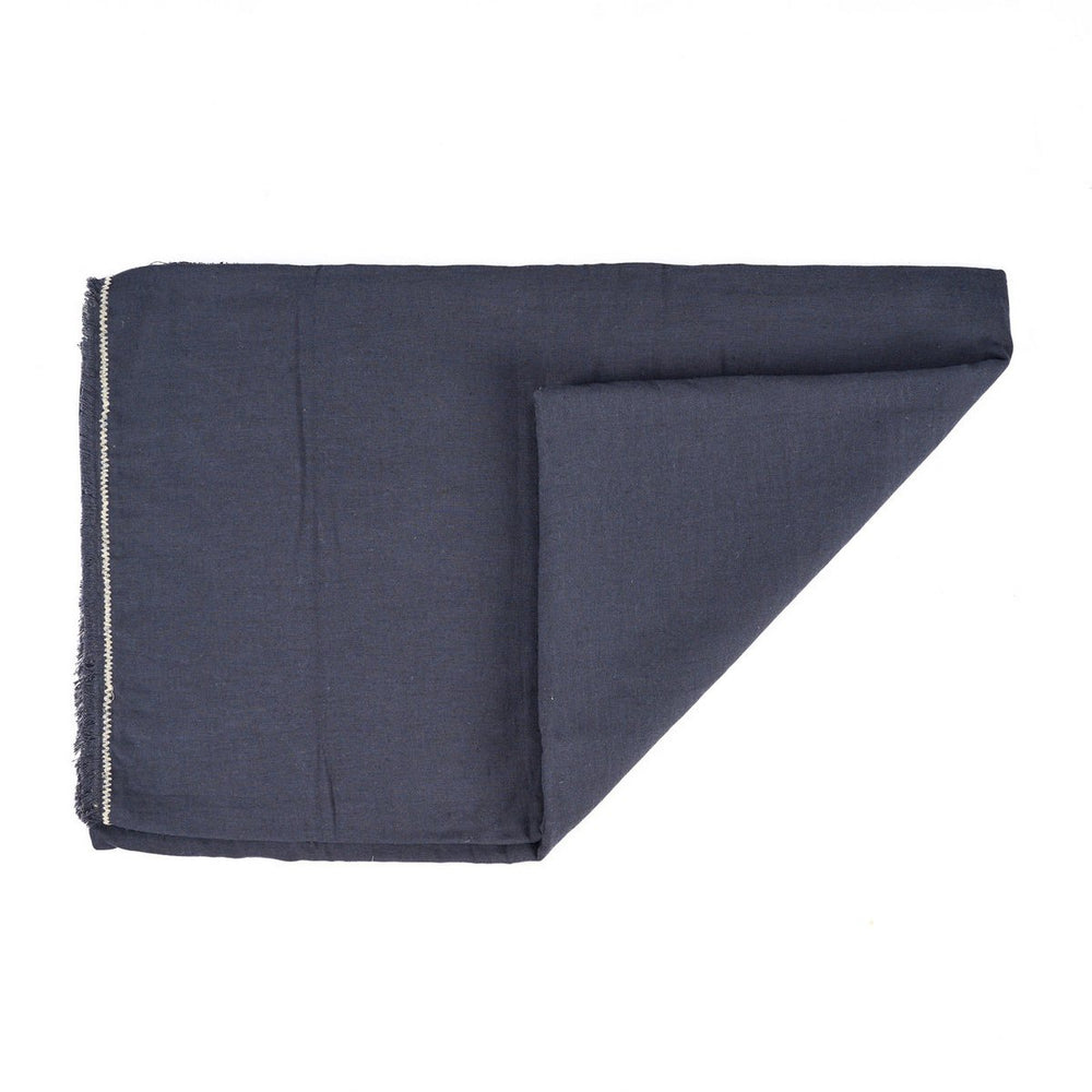 Black linen tablecloth