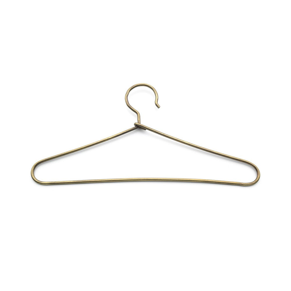 Gold brass clothes hanger