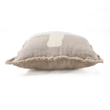 Natural white linen cushion cover