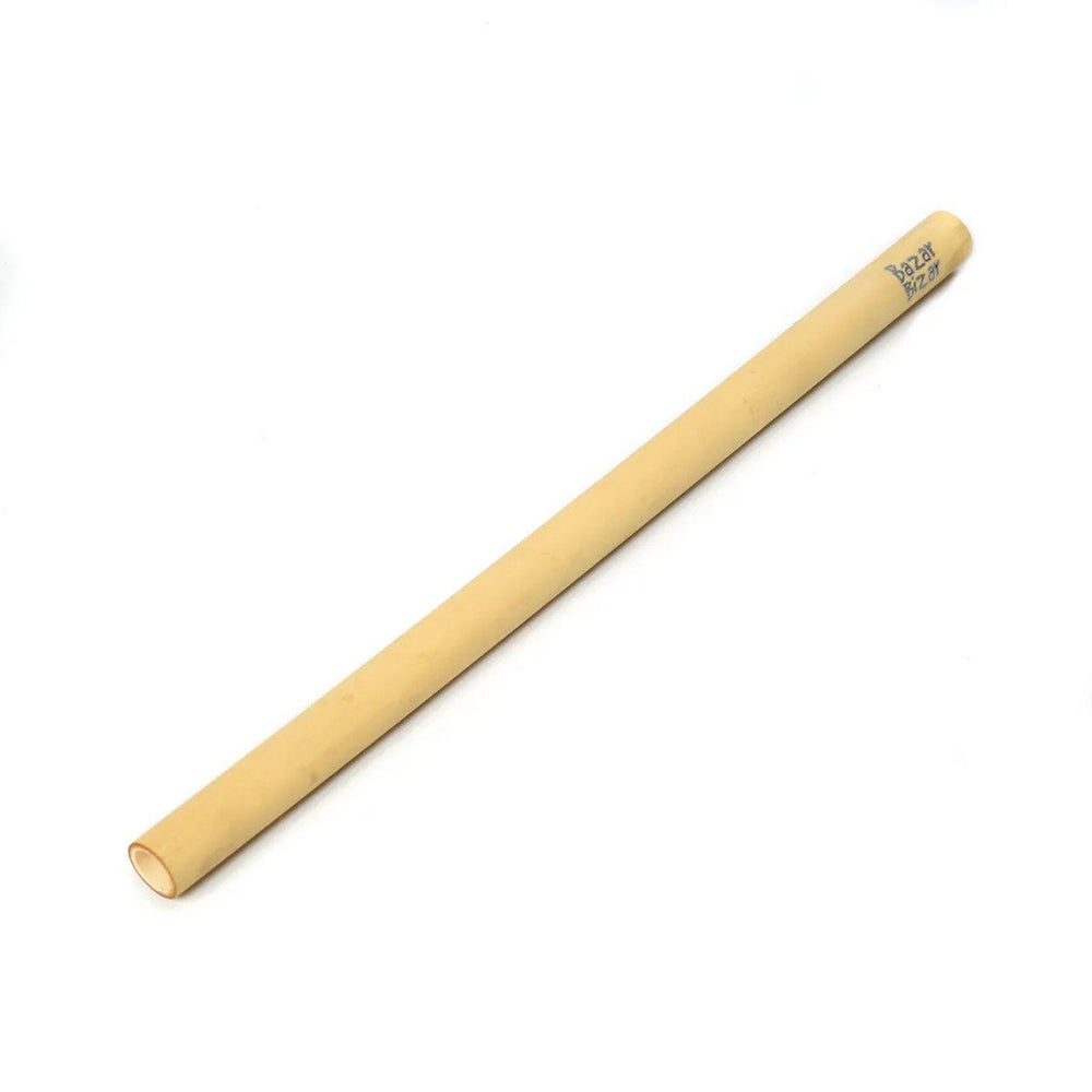 Natural bamboo straws set with cleaning brush