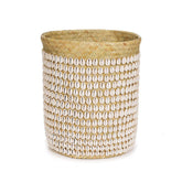 Pandan basket with shell embellishments