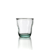Blue recycled glass drinking glass