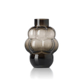 Dark grey recycled glass grape-shaped vase