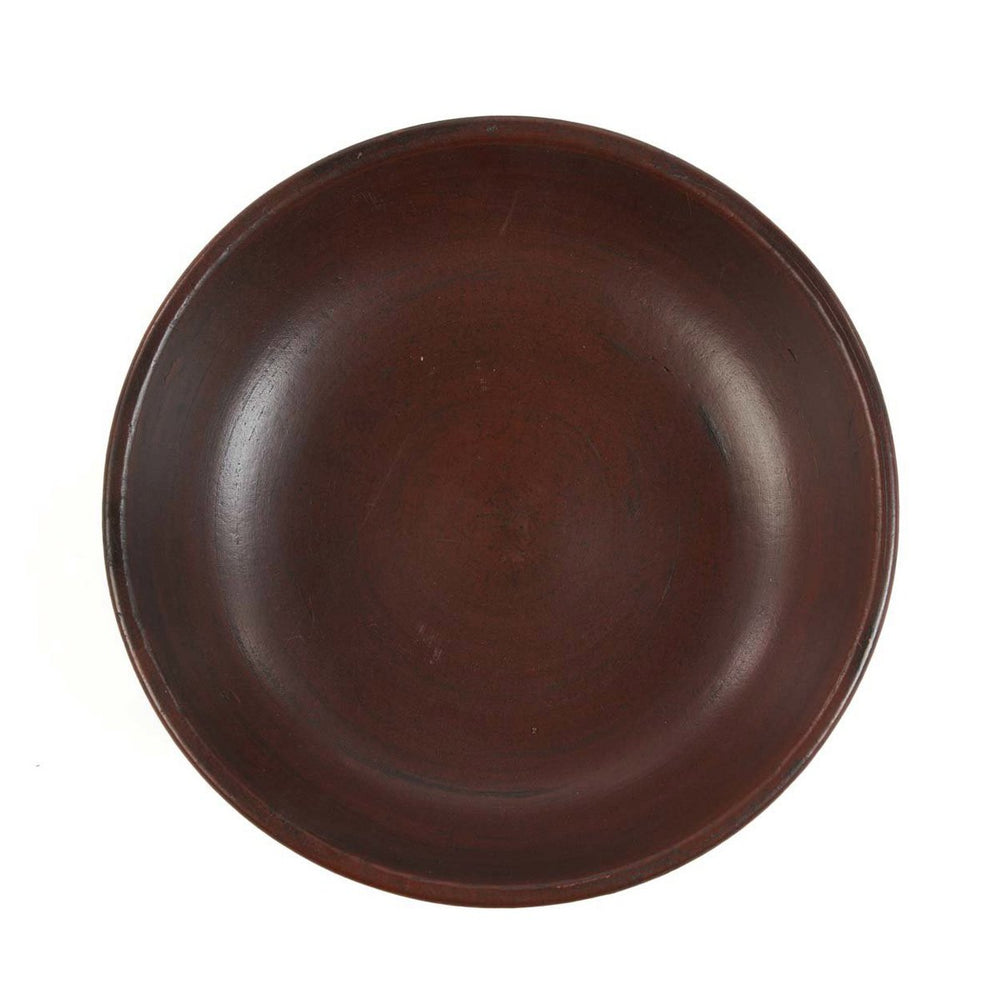 Terracotta fruit bowl on pedestal base