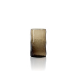 Charcoal handcrafted glass tumbler