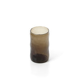 Charcoal handcrafted glass tumbler