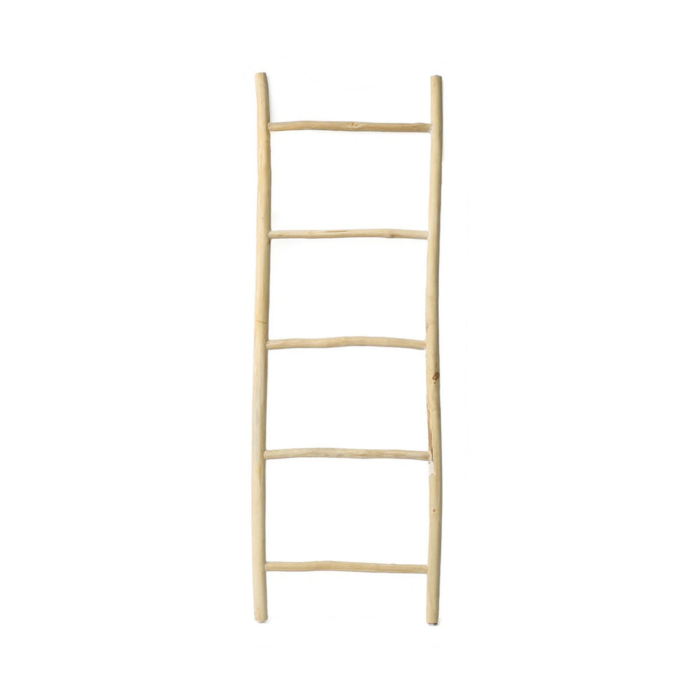 Natural wood ladder